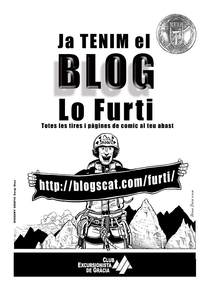 Lo Furti, l’escalador del còmic del GEDE ja té bloc i també una exposició a la nostre seu.