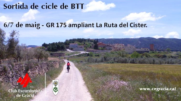 Sortida de cicle de BTT, GR-175 ampliant la ruta del Cister