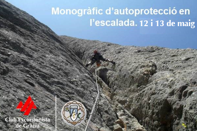 Monogràfic d’autoprotecció en l’escalada – 12 i 13 de maig 2018
