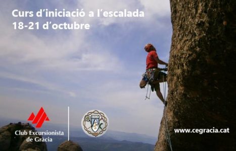 Curs d’Iniciació a l’escalada del 18 al 21 d’octubre de  2018