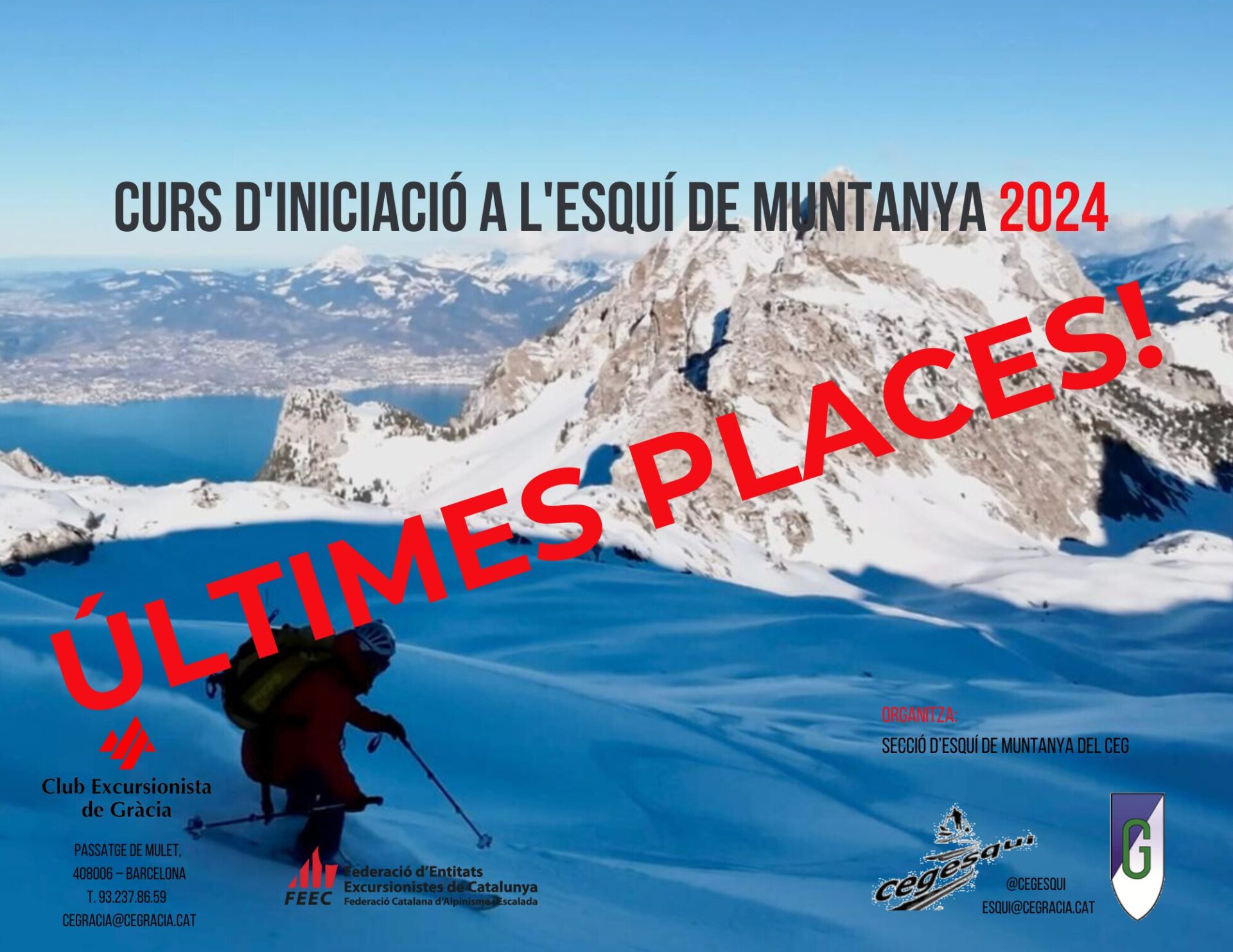 Curs d’iniciació a l’esquí de muntanya – Últimes places